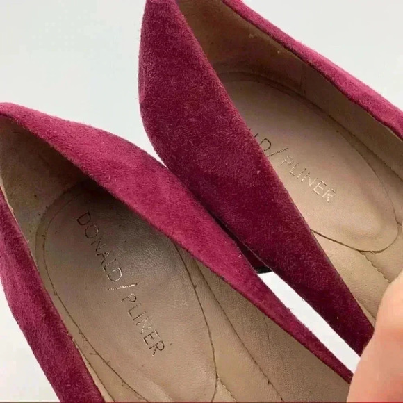 Donald J Pliner heels Cannes 7 N N burgundy suede - Picture 10 of 12